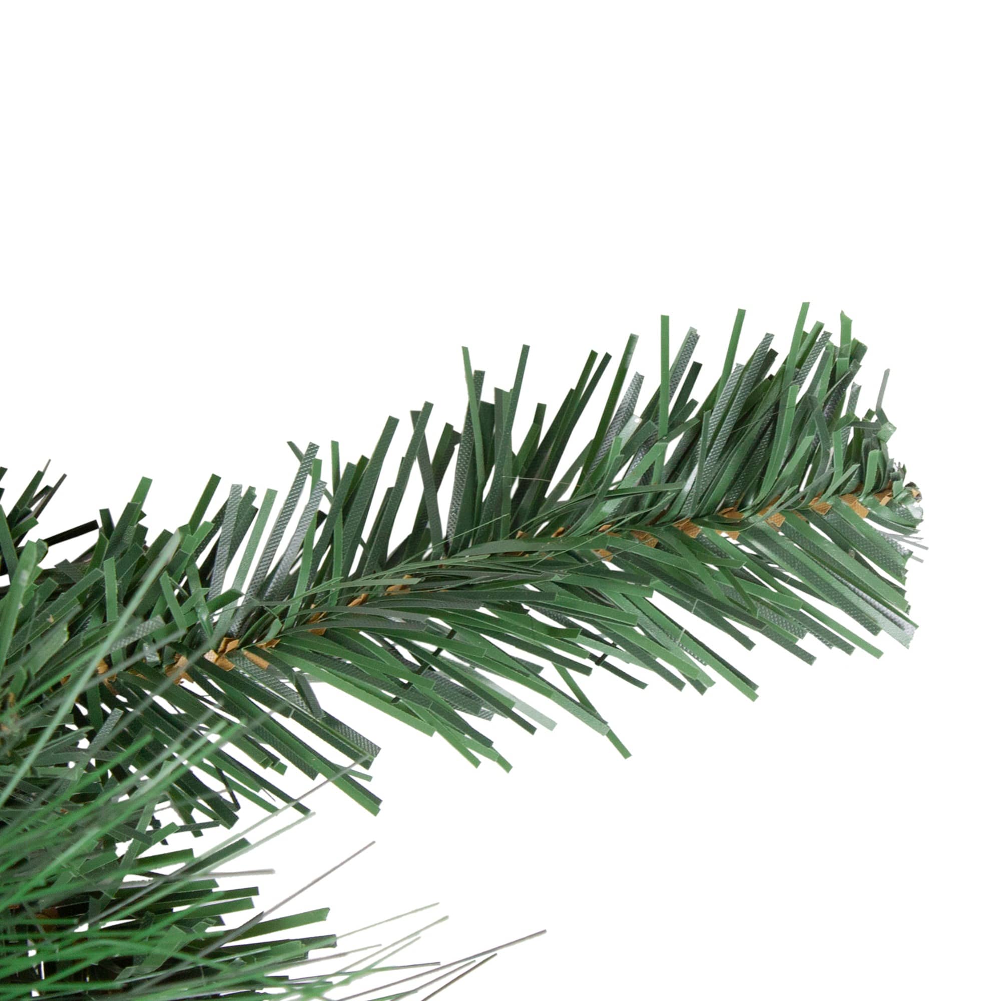 30" Unlit Poinsettia, Pine Cone & Ball Swag, Silver